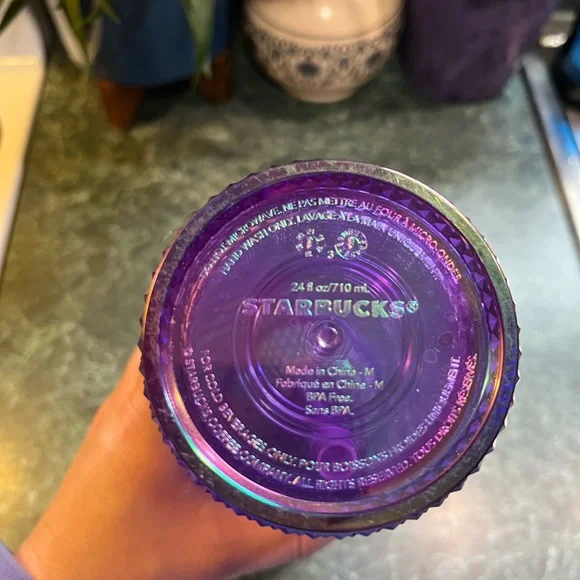 NWOT Starbucks Iridescent Purple 24oz Tumbler - Picture 2 of 3